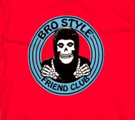 Bro Style Friends Club Tee Red