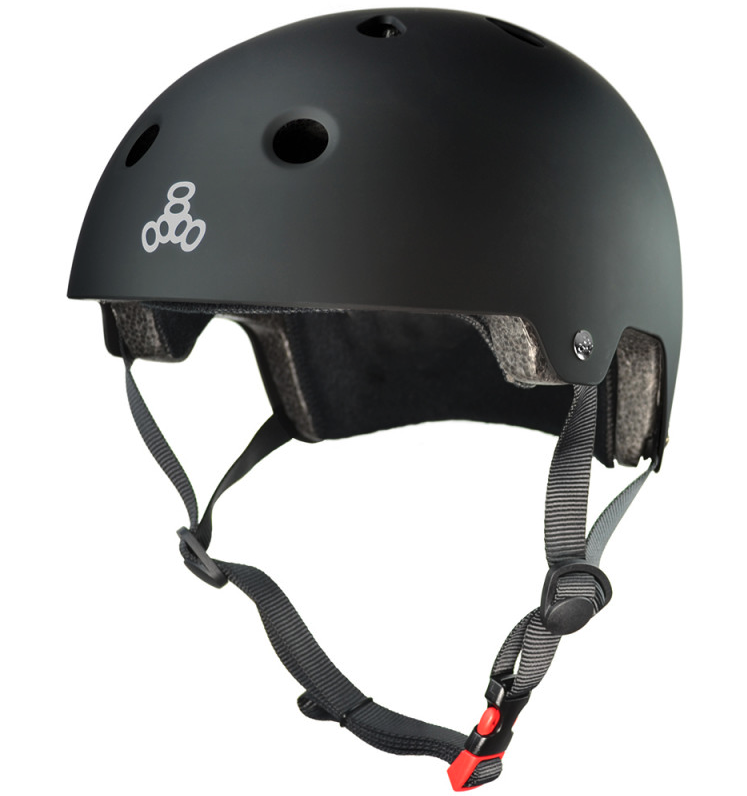 Triple Eight Dual Certified Helmet / All Black Matte