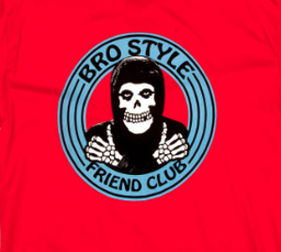 Bro Style Friends Club Tee Red